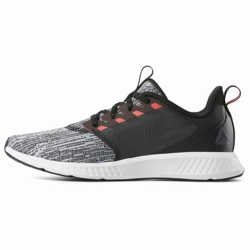 Reebok Fusium Lite Bežecké Tenisky Damske - Čierne/Biele/Siva/Ruzove LA9033JG